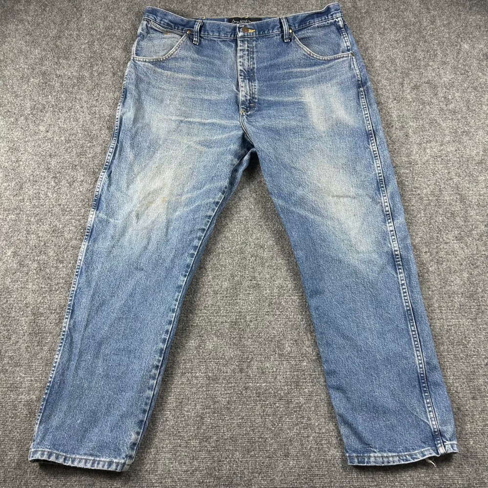 Wrangler George Strait Cowboy Cut Jeans Mens 40x30 Blue Denim Western Workwear